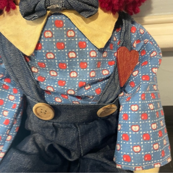 Vintage 1980's Raggedy Ann and Andy Doll Shelf Sitters - Picture 5 of 10